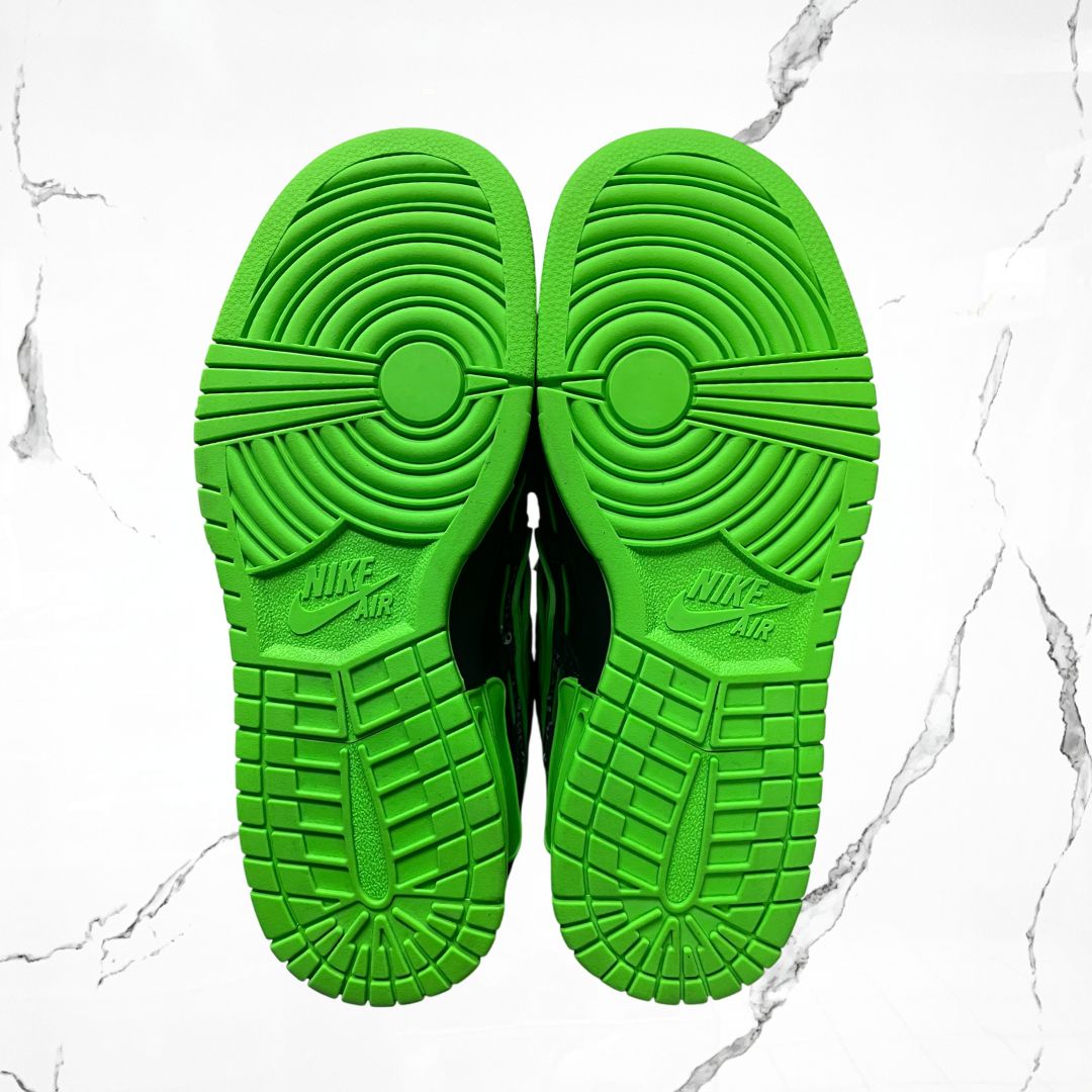 Dunk Air Rubber Off-White Green Strike (De Uso)