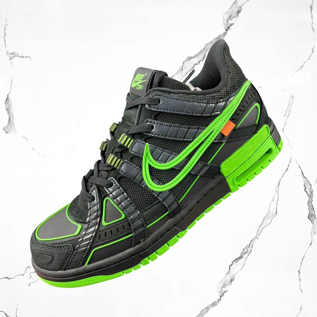 Dunk Air Rubber Off-White Green Strike (De Uso)