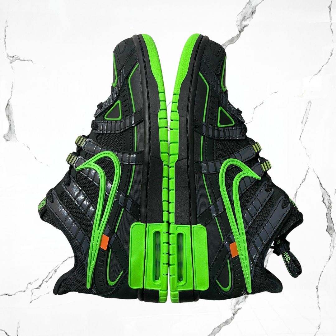 Dunk Air Rubber Off-White Green Strike (De Uso)