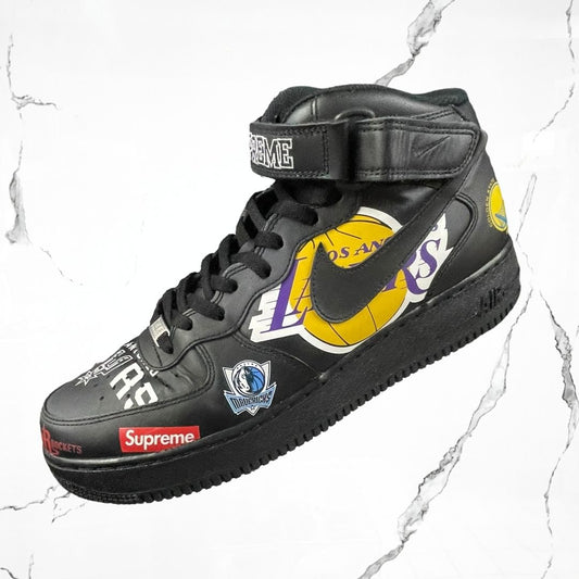 Air Force 1 Mid Supreme NBA Black (De Uso) - Urban Utility