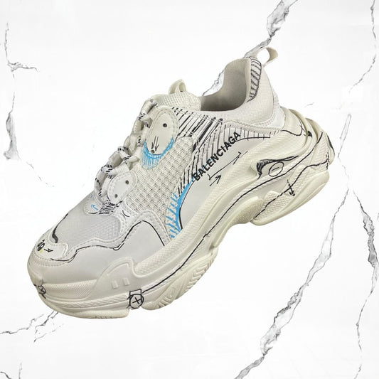 Balenciaga Triple S Sketch White (De Uso) - Urban Utility