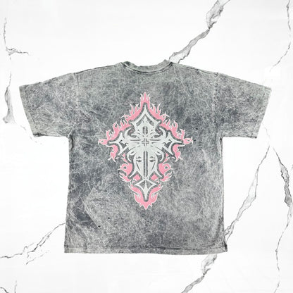 Sanación Studios Washed Black Pink T-shirt - Urban Utility