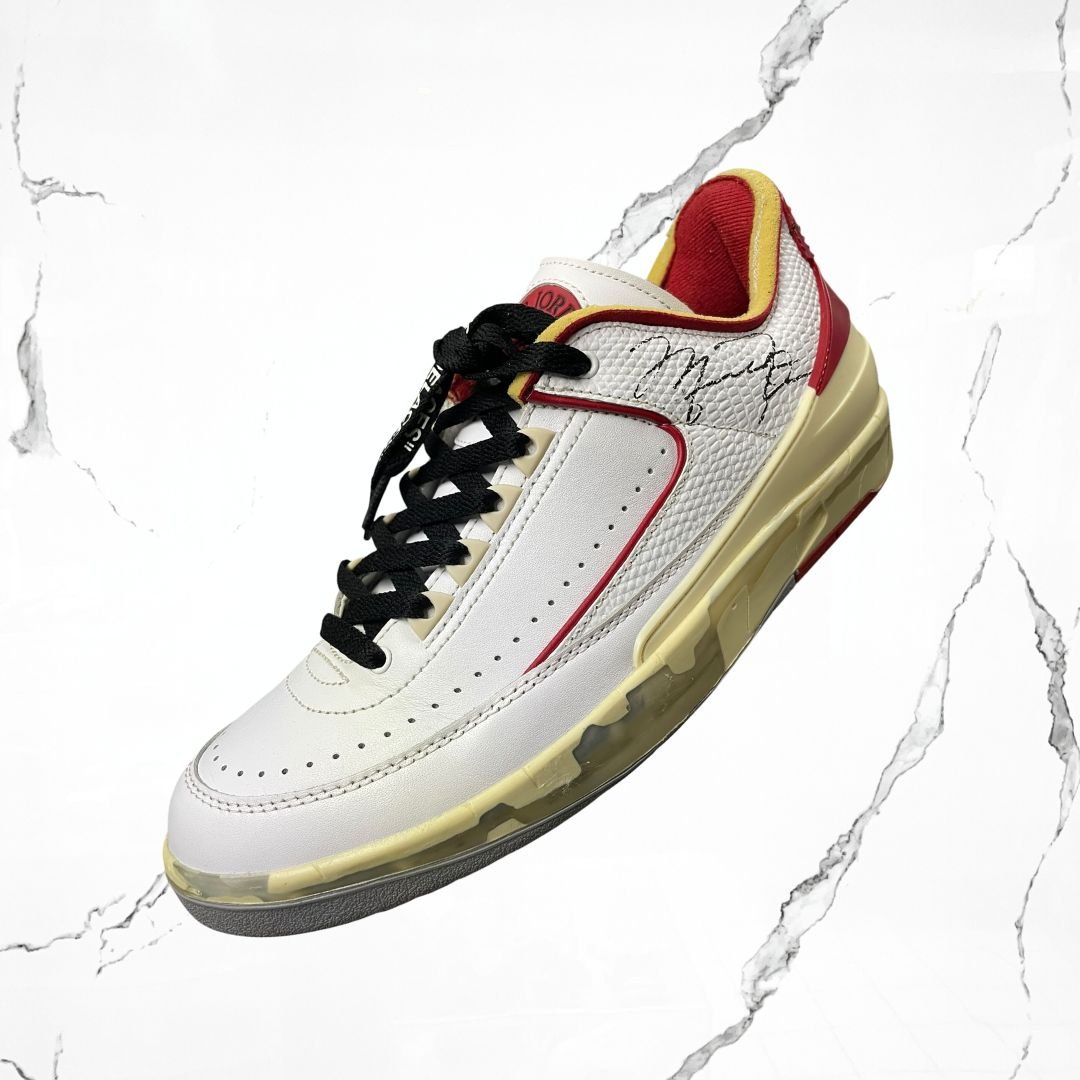 Jordan 2 Low Off - White White Red (De Uso) - Urban Utility