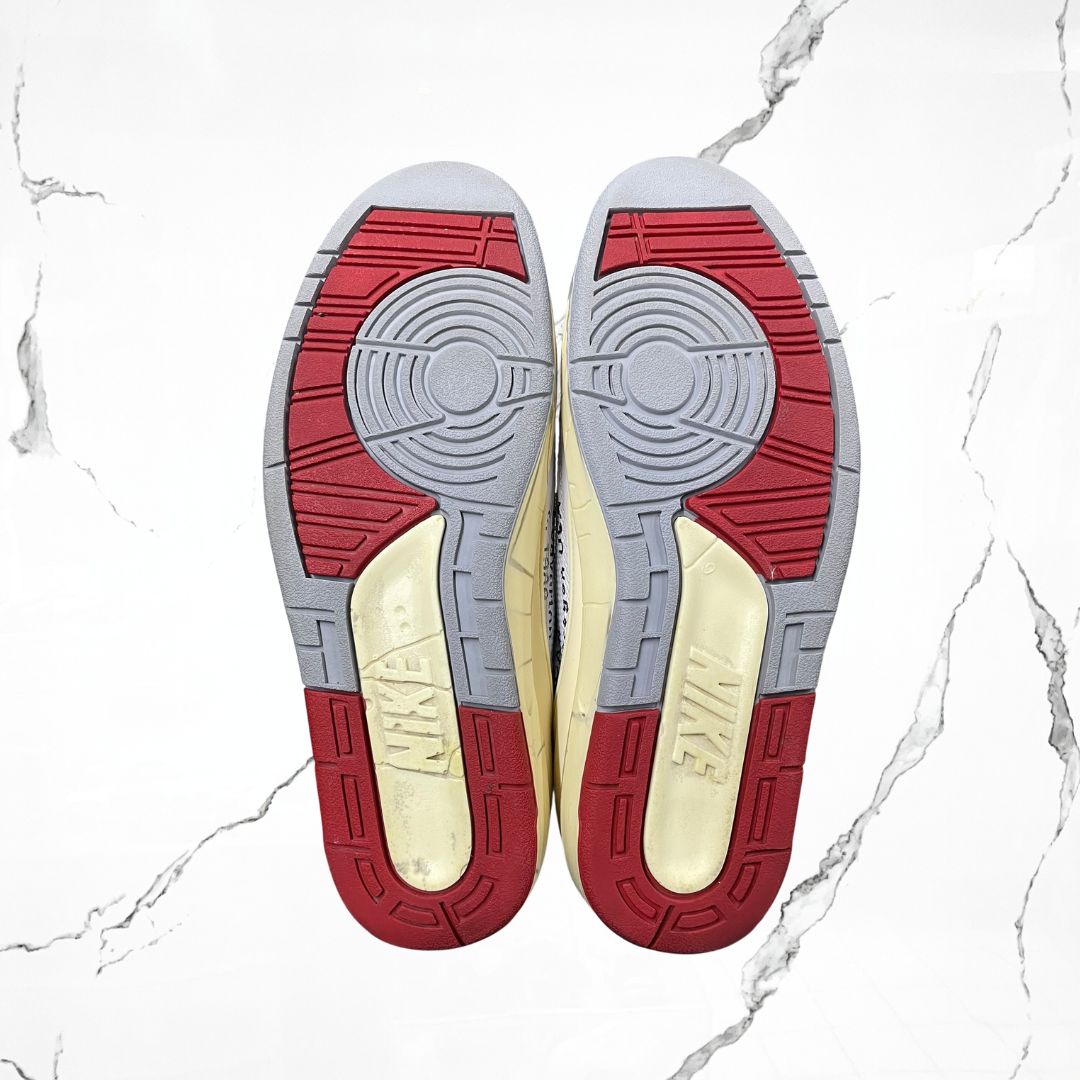 Jordan 2 Low Off - White White Red (De Uso) - Urban Utility