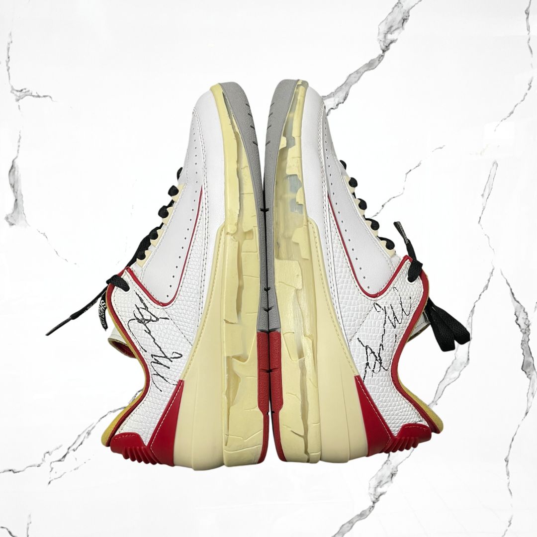 Jordan 2 Low Off - White White Red (De Uso) - Urban Utility