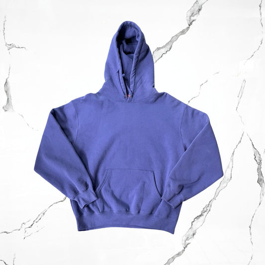 Supreme Satin Appliqué Sweatshirt Washed Navy Hoodie