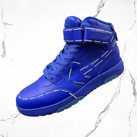 Off - White Out Of Office Low Sartorial Stitching Mid Top Blue Blue - Urban Utility