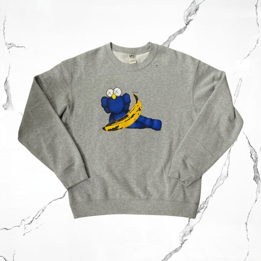Uniqlo Kaws x Warhol Banana Grey Crewneck Sweater - Urban Utility