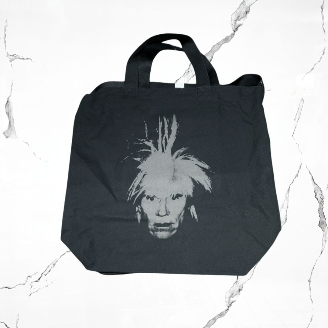 Uniqlo Kaws x Andy´s Warhol Robot Black Tote Bag - Urban Utility