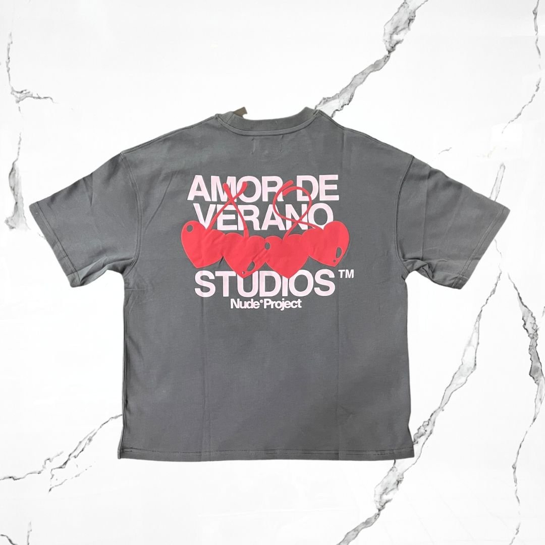 Nude Project XOXO Tee Asphal T-shirt - Urban Utility