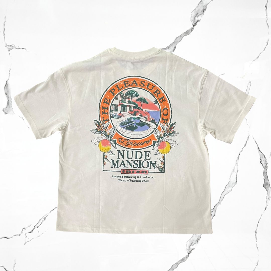 Nude Project Mansion Tee Egret T-shirt - Urban Utility