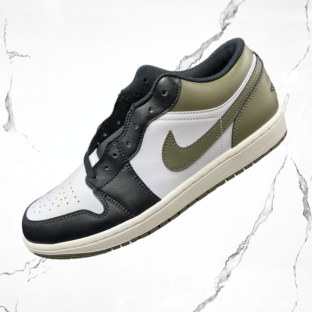 Jordan 1 Low Black Toe Medium Olive - Urban Utility