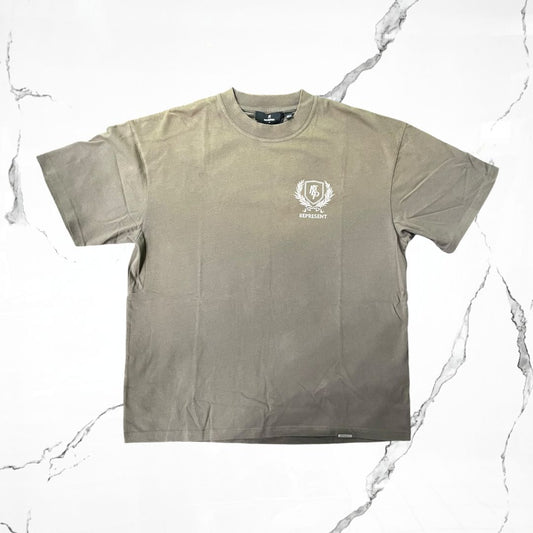 Represent Crest Dark Taupe T-shirt - Urban Utility