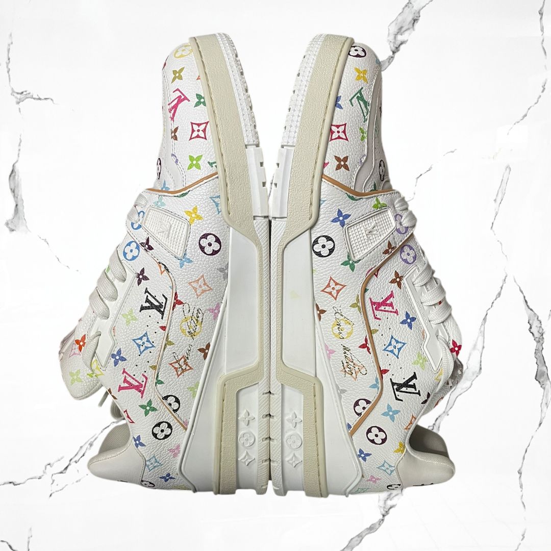 Louis Vuitton Trainer Takashi Murakami White (De Uso) - Urban Utility