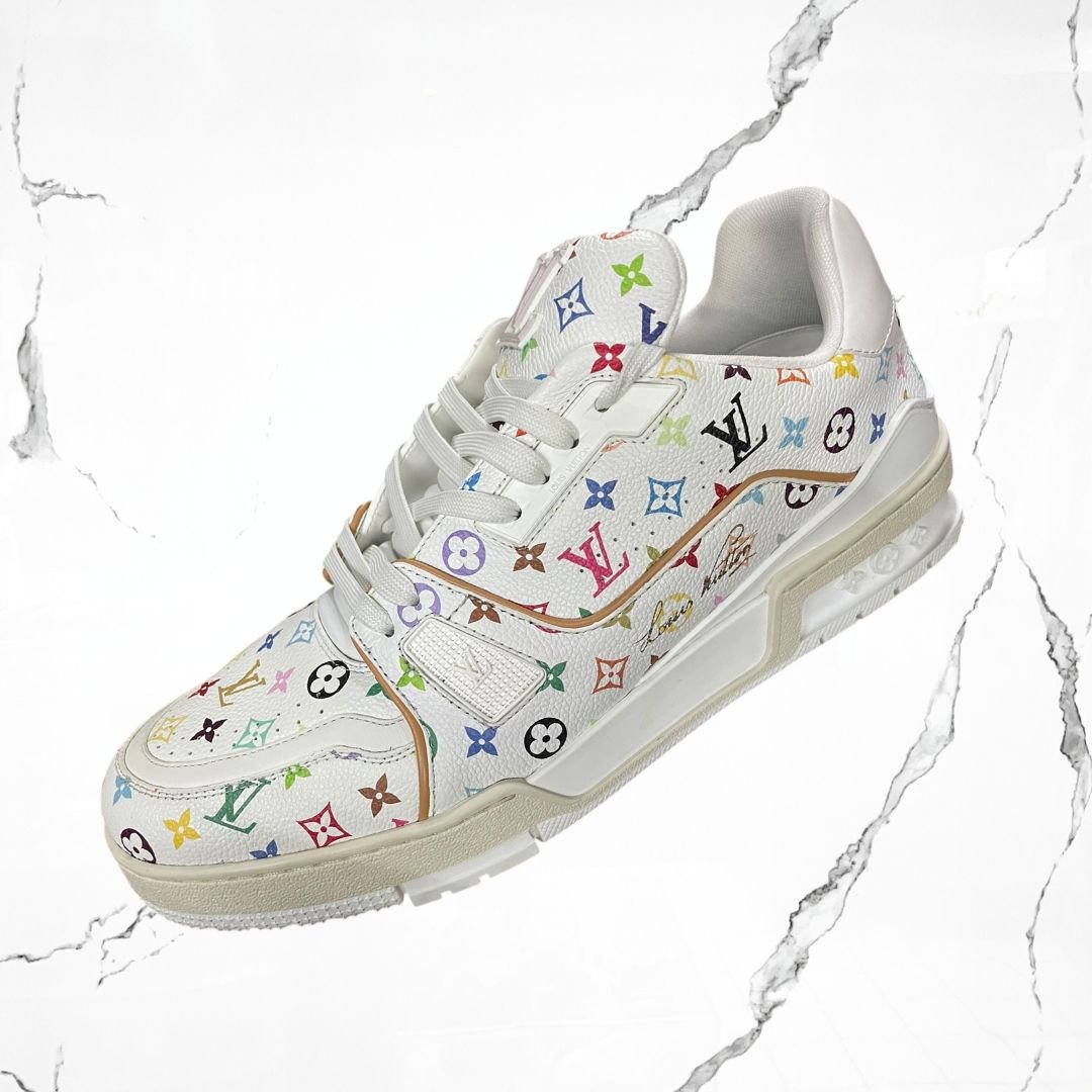 Louis Vuitton Trainer Takashi Murakami White (De Uso) - Urban Utility