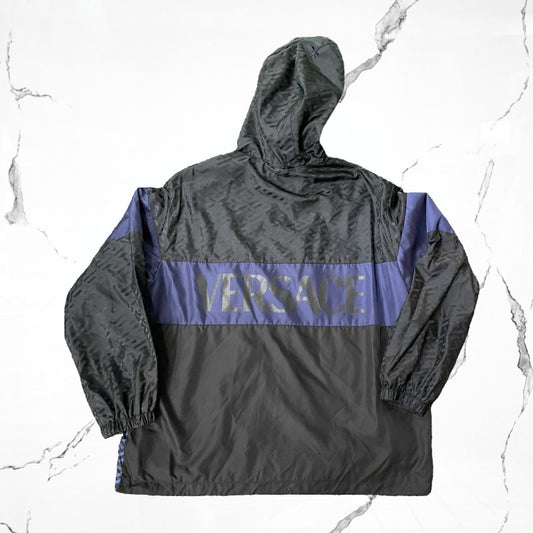 Versace Monogram Black Navy Jacket - Urban Utility