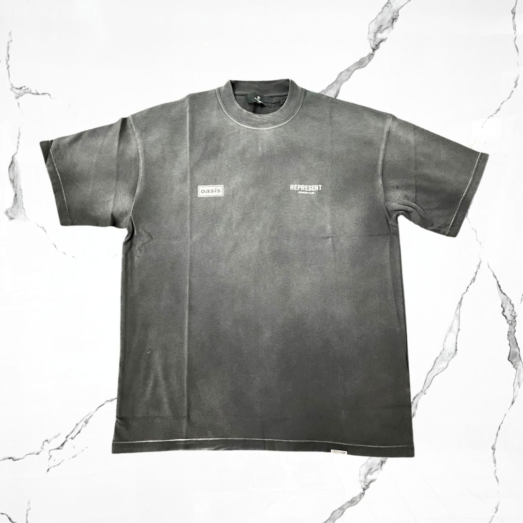 Represent Oasis Owners Club Stained Black T-shirt - Urban Utility