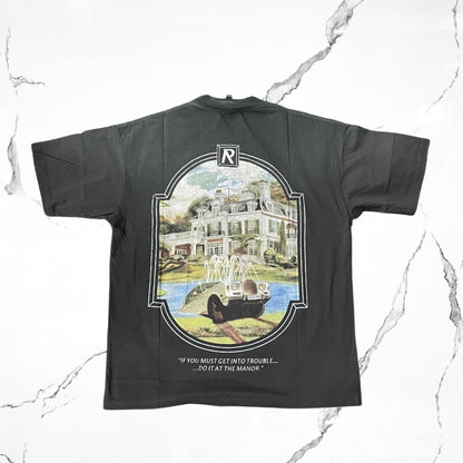Represent Revere Manor Stained Black T-shirt - Urban Utility