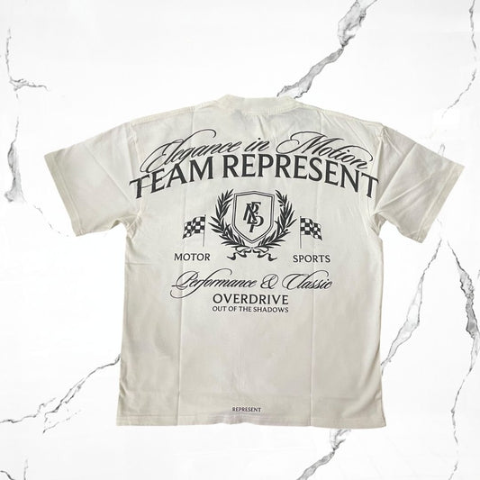 Represent Crest Flat White T-shirt - Urban Utility