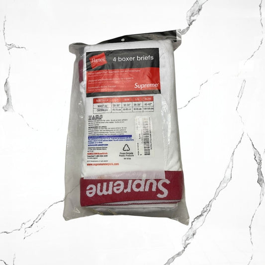 Supreme x Hanes White Boxers - Urban Utility