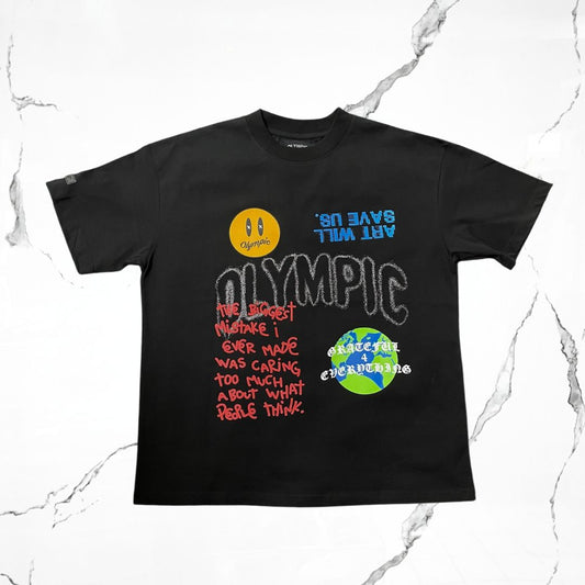 Olympic Worldwide Anniversary Black  T-shirt