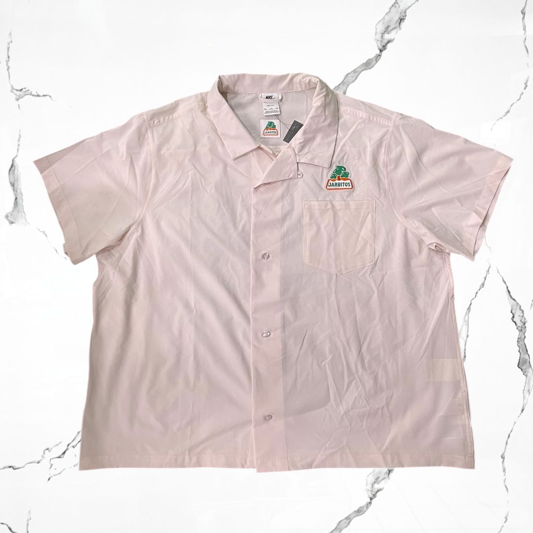 Nike SB x Jarritos Bowling Button Up Shirt Pearl Pink T-shirt - Urban Utility