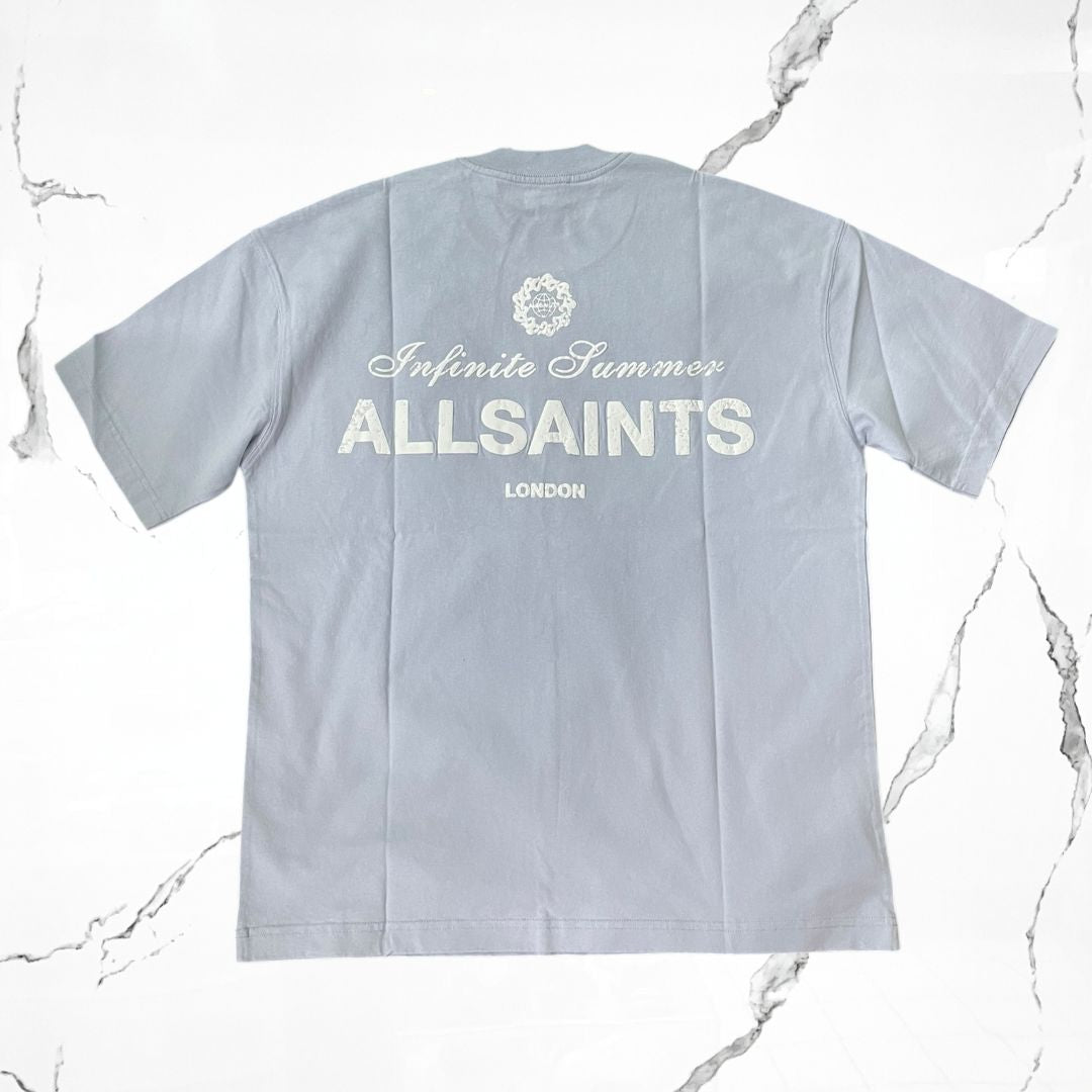All Saints Soleil SS Crew Shore Blue T-shirt - Urban Utility