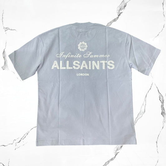 All Saints Soleil SS Crew Shore Blue T-shirt - Urban Utility