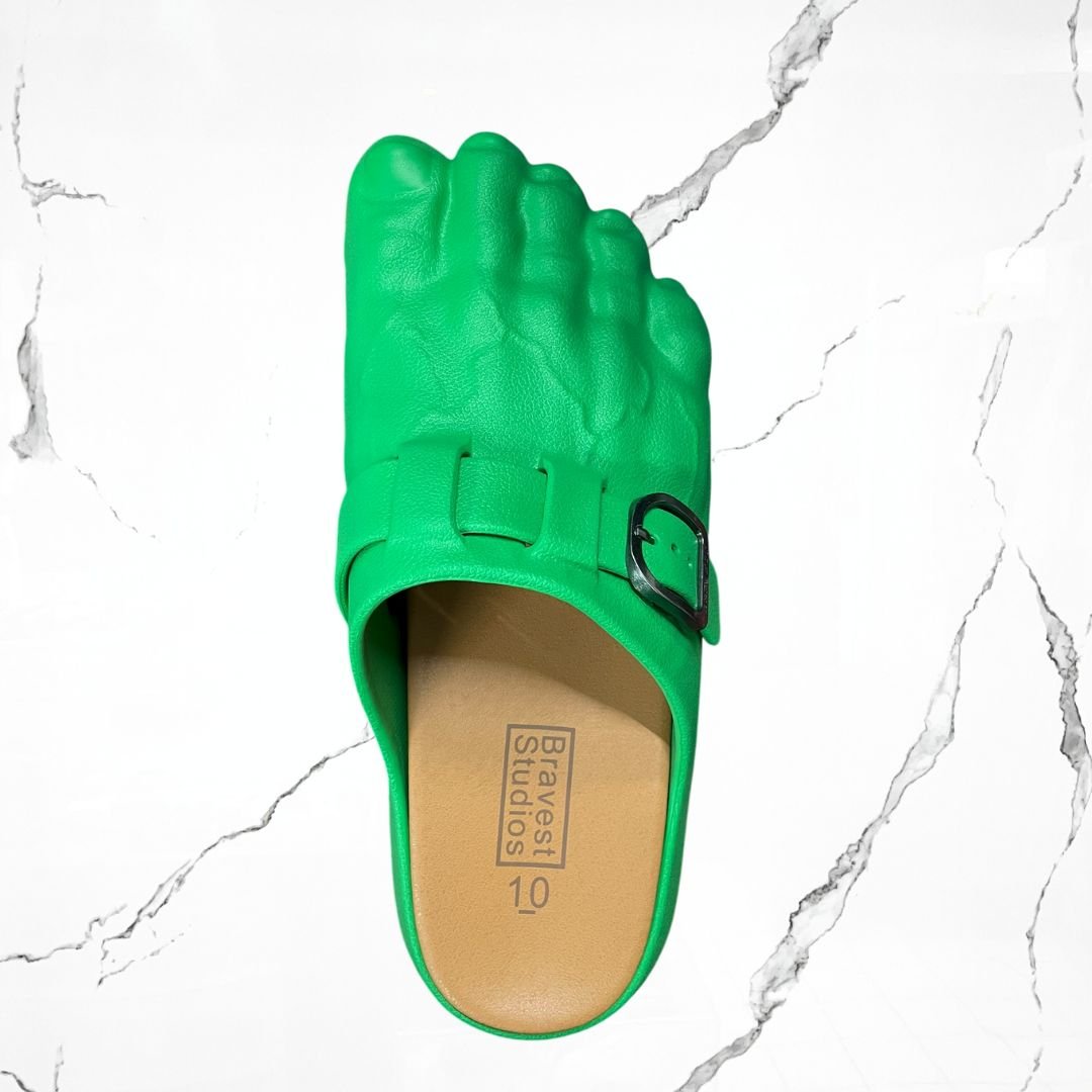 Bravest Studios Foot Clog Green Slide - Urban Utility