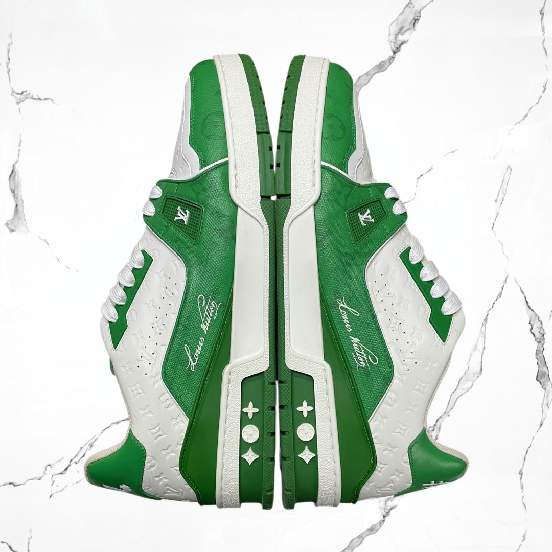Louis Vuitton Trainer White Green (De Uso) - Urban Utility