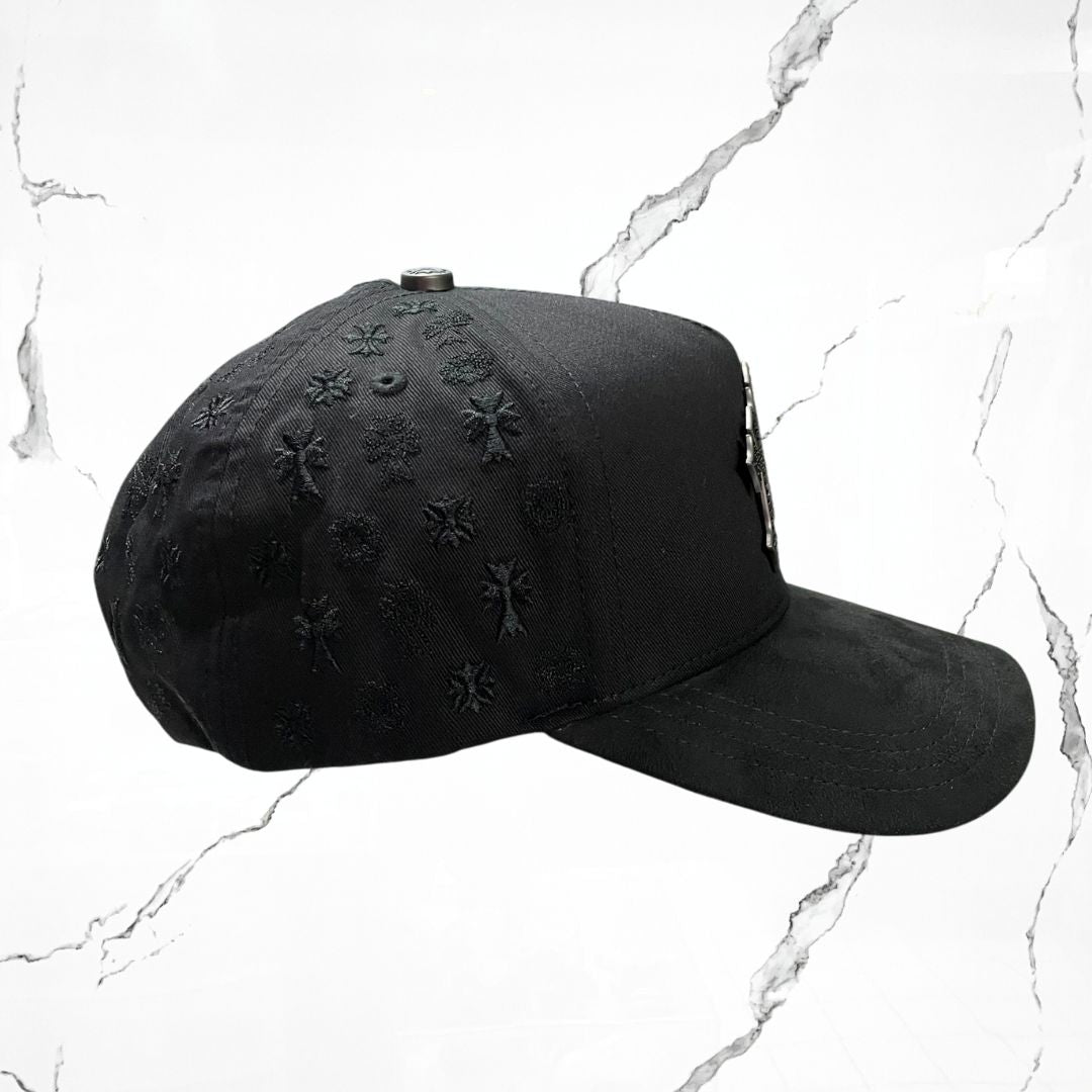 Cappello Snapback Barbas X Rich The Kid 'Pattina O Muori', Nero In Cotone Con Borsa, Nuovo Con Etichette