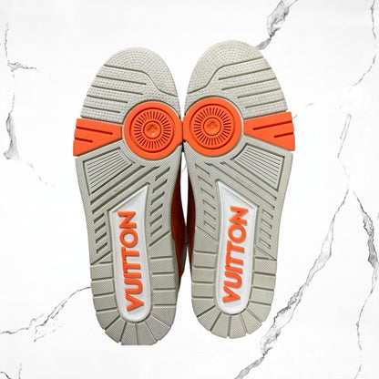 Louis Vuitton Trainer Damier White Orange (De Uso) - Urban Utility