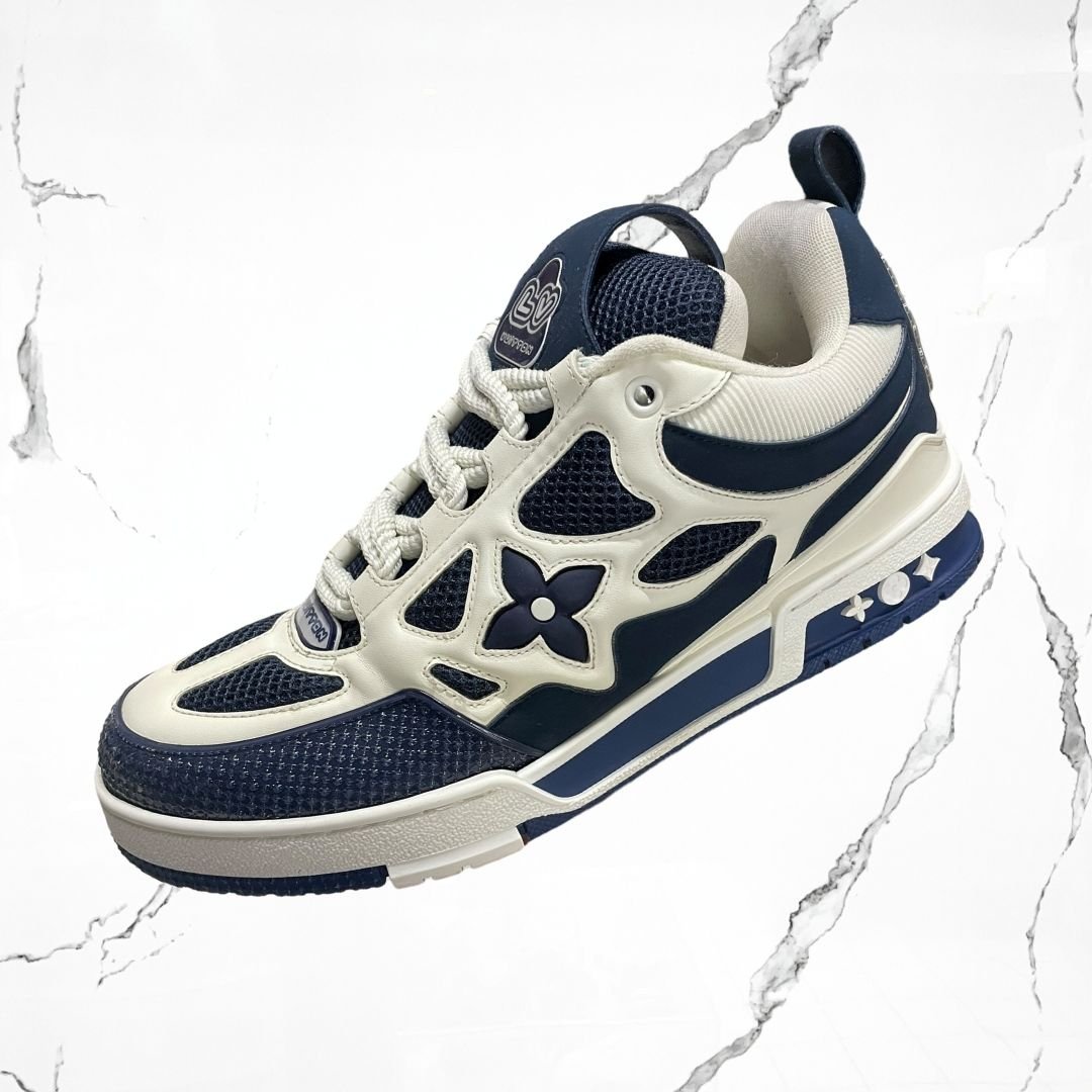 Louis Vuitton LV Skate White Navy Blue (De Uso) - Urban Utility