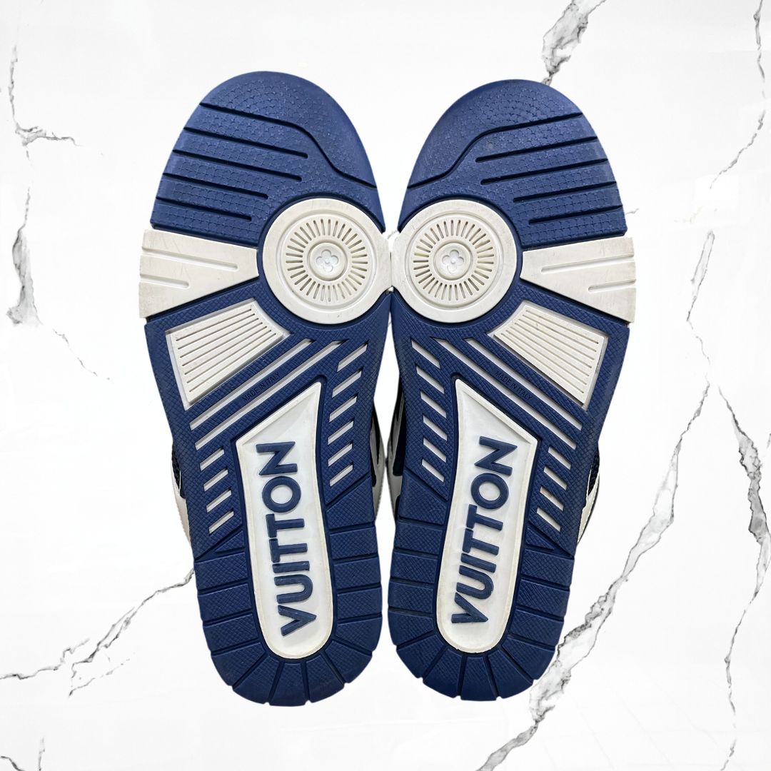 Louis Vuitton LV Skate White Navy Blue (De Uso) - Urban Utility