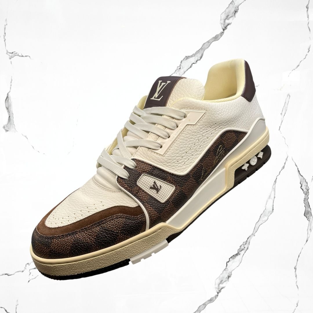 Louis Vuitton Trainer White Brown (De Uso) - Urban Utility