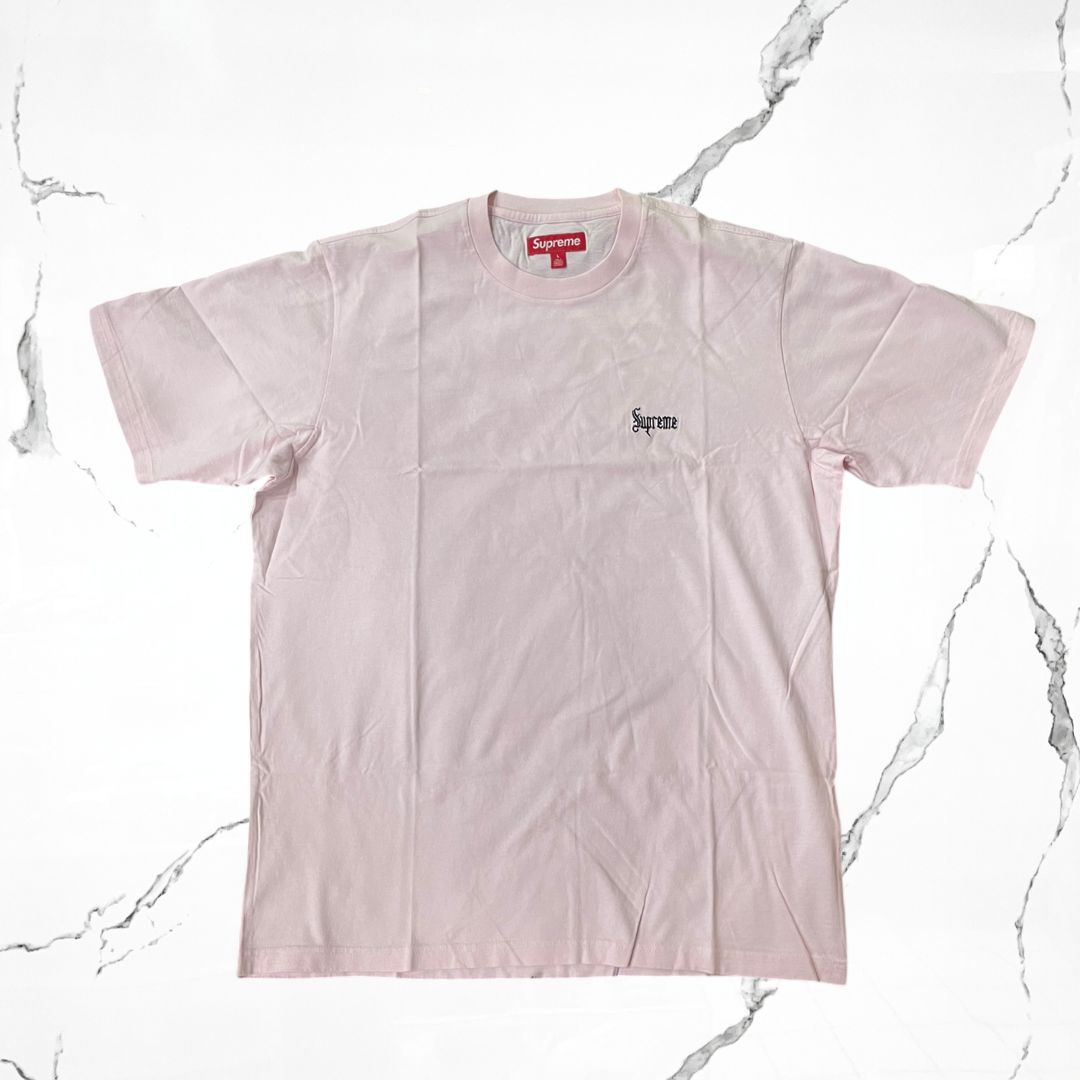 Supreme Classic Script Washed Top Pink T-shirt - Urban Utility