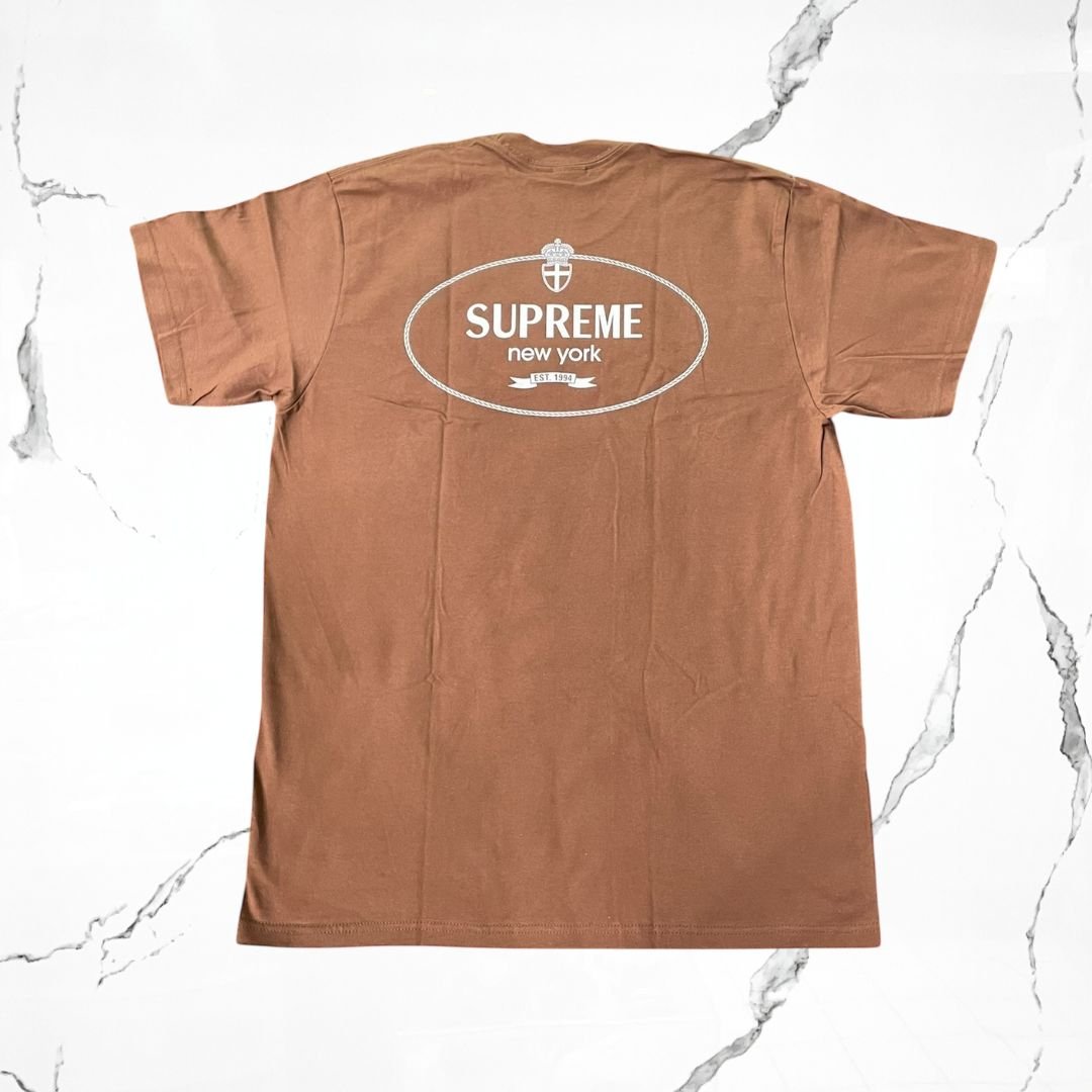 Supreme Crest Brown T-shirt - Urban Utility