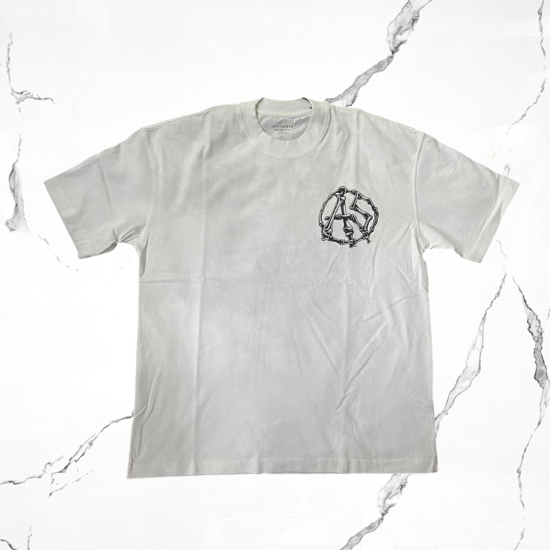 All Saints Anatomica SS Crew Optic White T-shirts - Urban Utility