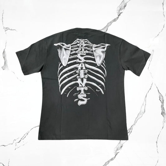 All Saints Anatomica SS Crew Washed Black T-shirt - Urban Utility