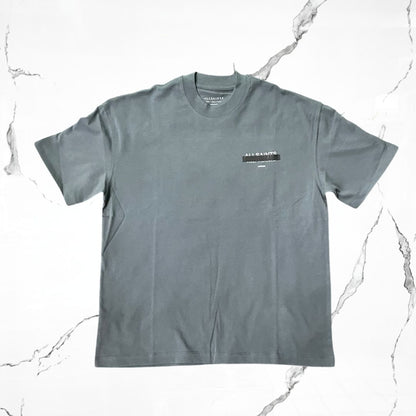 All Saints Redact SS Crew Sunil Blue T-shirt - Urban Utility