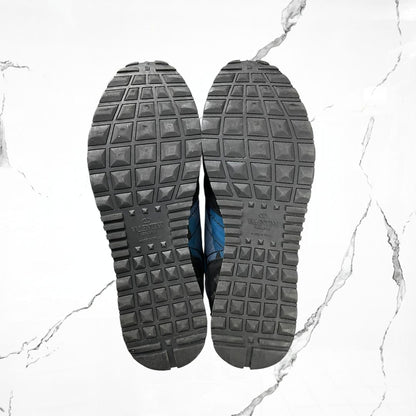 Valentino RockRunner Low Top Navy Blue Black (De Uso) - Urban Utility