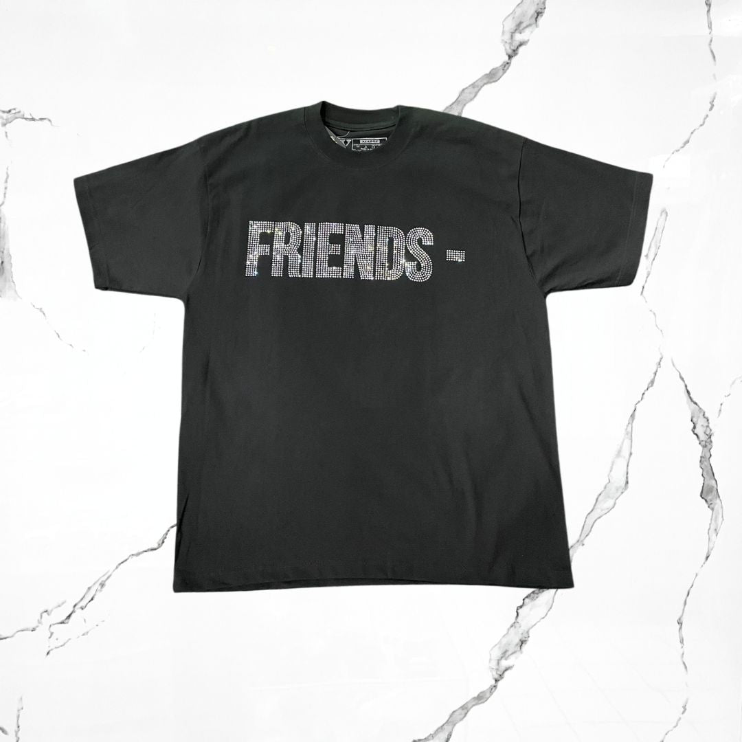 Vlone Friends Crystal Black T-shirt - Urban Utility