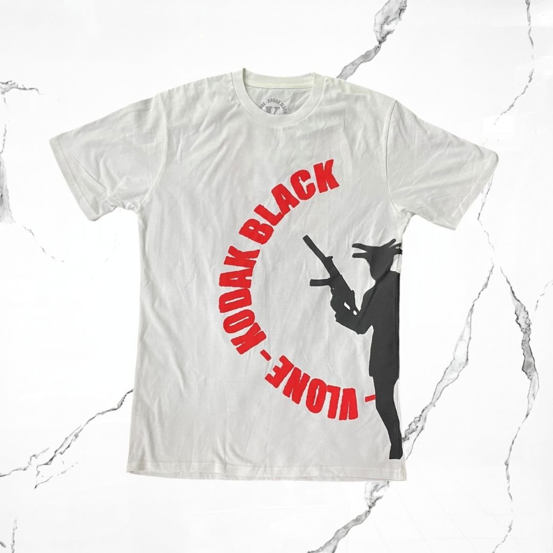 Vlone Kodak Black Vultures Bone T-shirt - Urban Utility