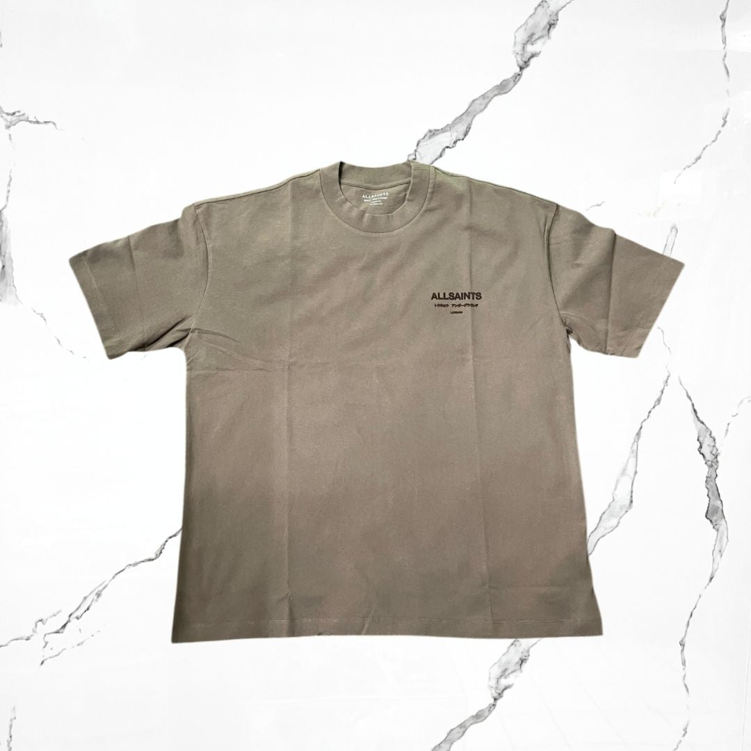 All Saints Xander SS Crew Bitter Brown T-shirt - Urban Utility