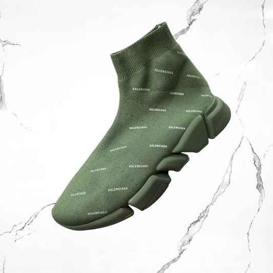 Balenciaga High Top Slip - On Dark Green - Urban Utility