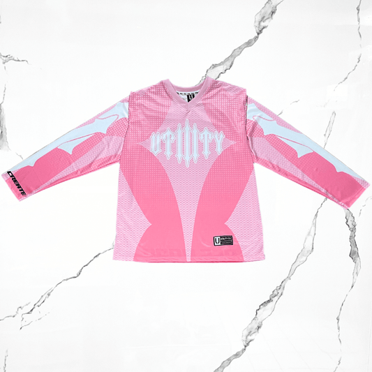 Urban Utility Off - Road Pink Longsleeve Jersey - Urban Utility