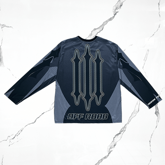 Urban Utility Off - Road Grey Black Longsleeve Jersey - Urban Utility