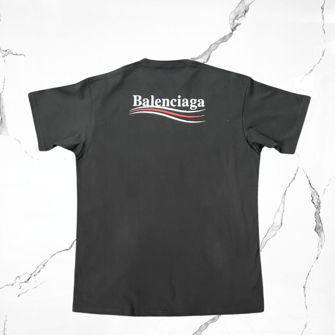 Balenciaga Political Black T-shirt - Urban Utility