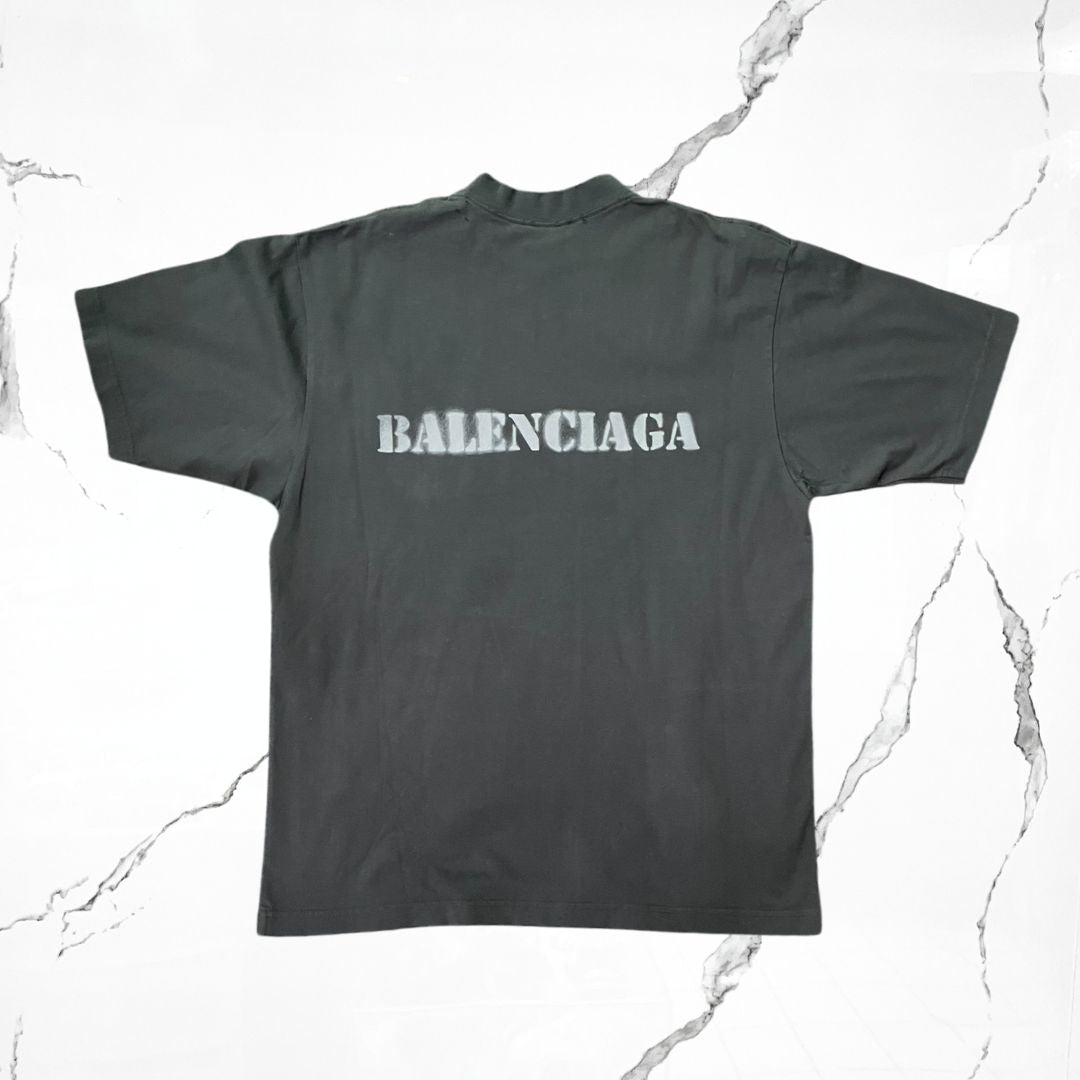 Balenciaga Stencil Type T-shirt - Urban Utility