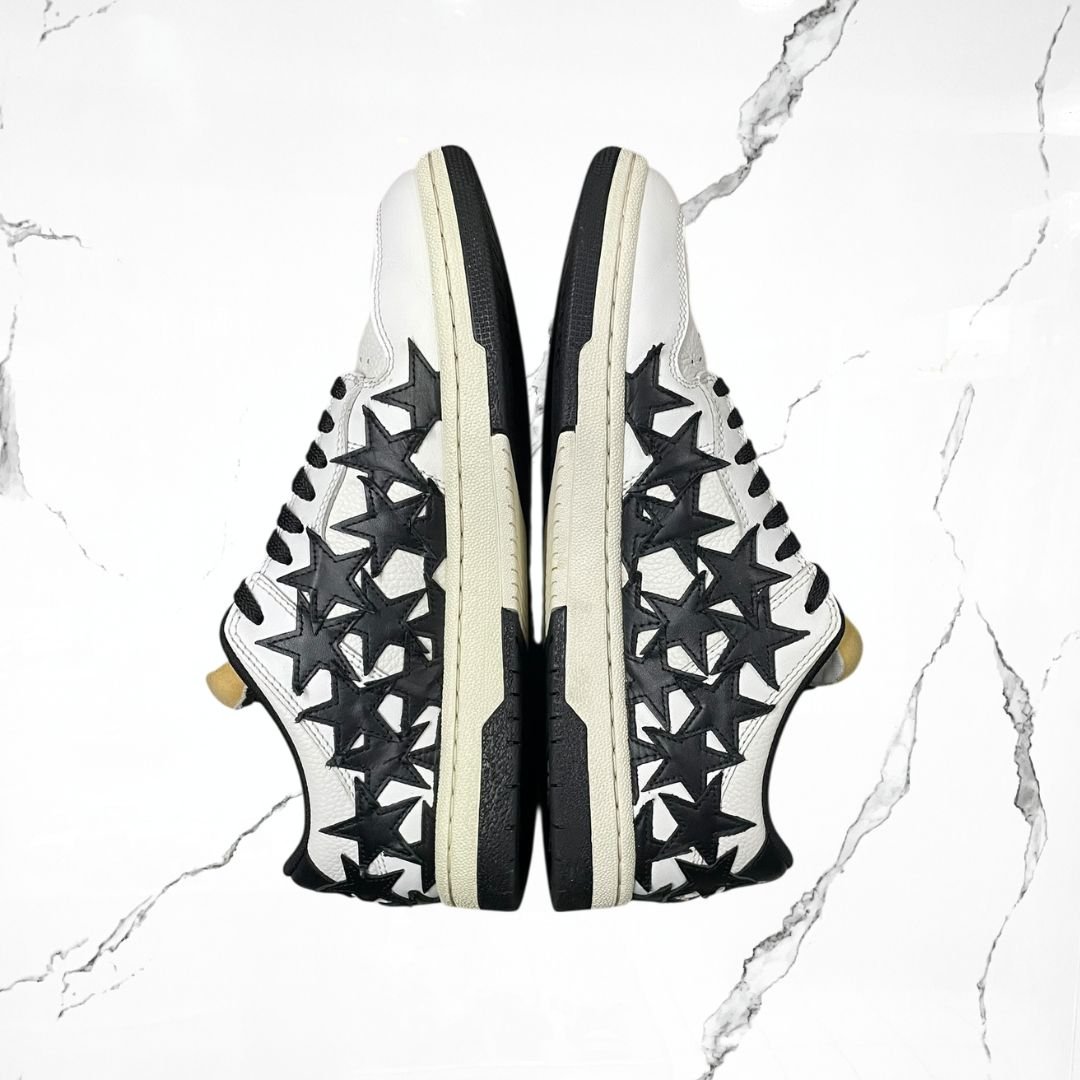 Amiri Low Stars White Black (De Uso) - Urban Utility